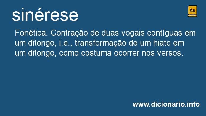 Significado de sinreses