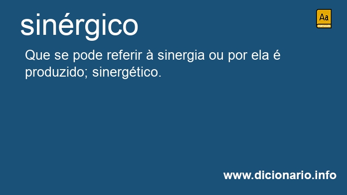 Significado de sinrgica