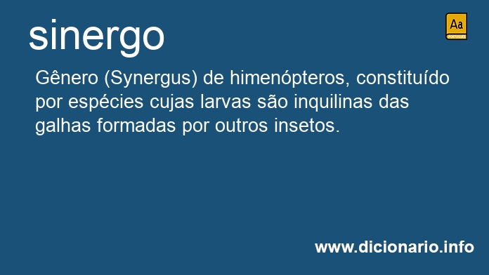 Significado de sinergo