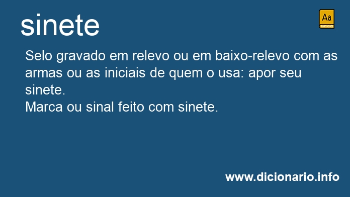 Significado de sinete