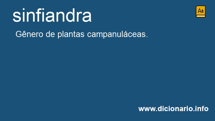 Significado de sinfiandra