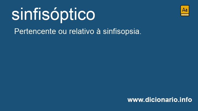 Significado de sinfisptico