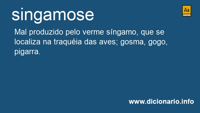 Significado de singamose