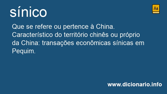 Significado de snico