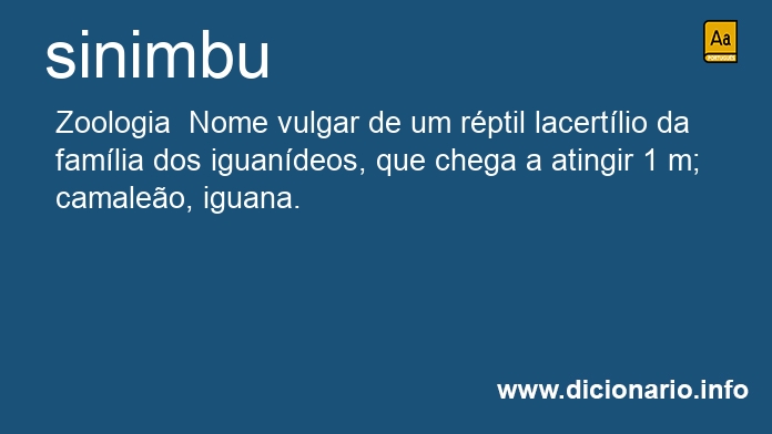 Significado de sinimbu