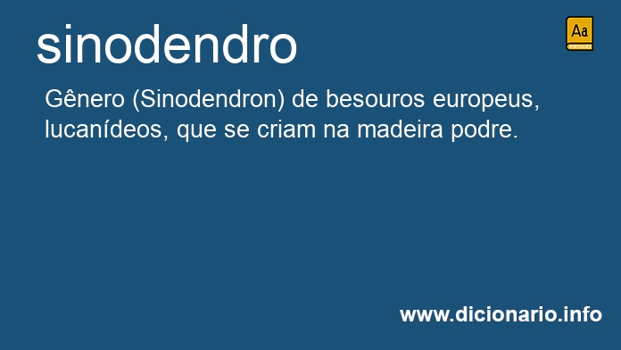 Significado de sinodendro