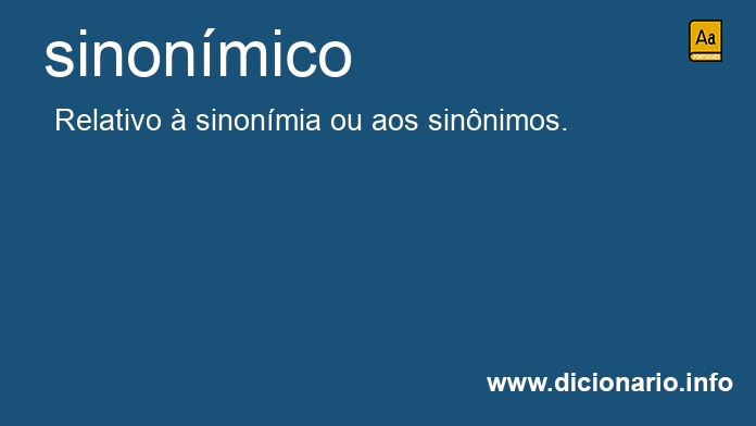 Significado de sinonmicos