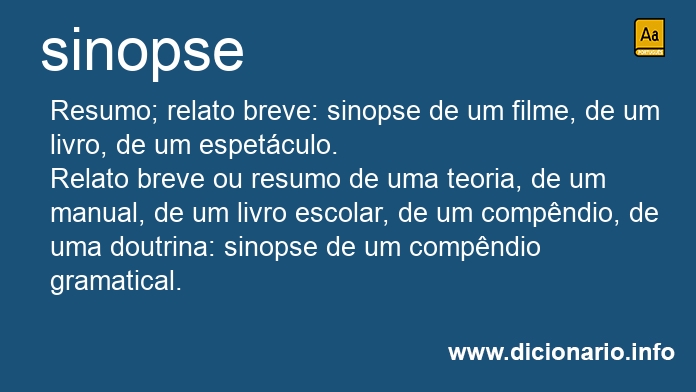 Significado de sinopse