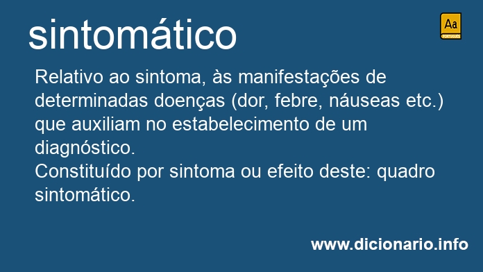 Significado de sintomtica