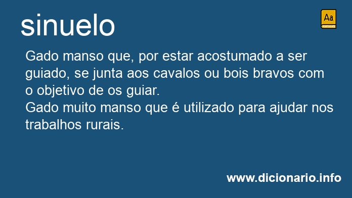 Significado de sinuelos