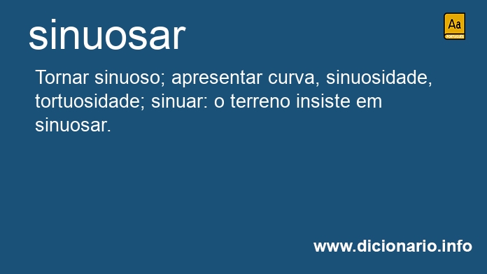 Significado de sinuosar