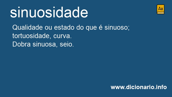 Significado de sinuosidade