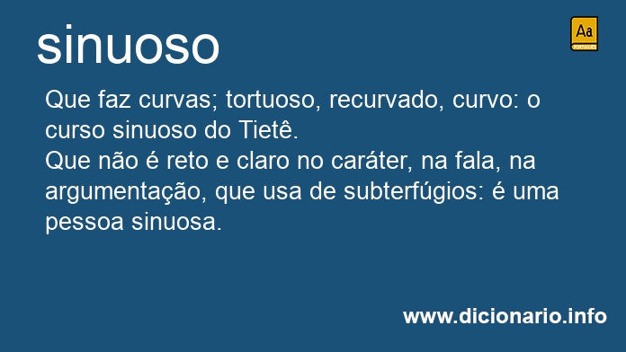 Significado de sinuosos