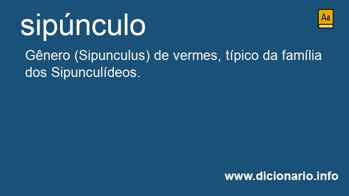 Significado de sipnculo