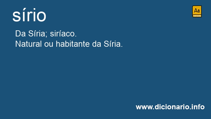 Significado de srio