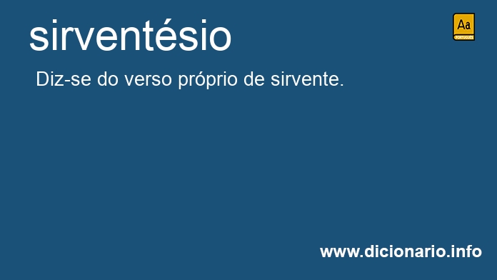 Significado de sirventsio