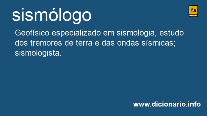 Significado de sismlogo