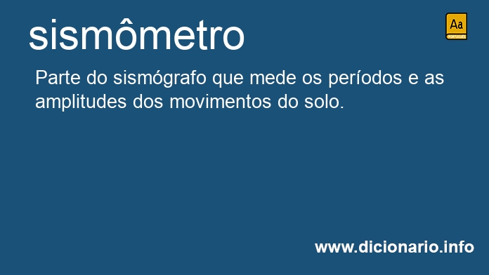 Significado de sismmetro