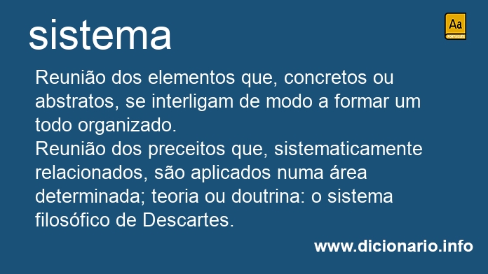 Significado de sistema