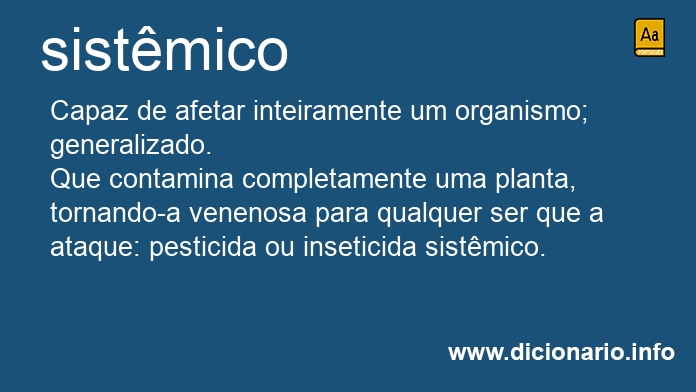 Significado de sistmica