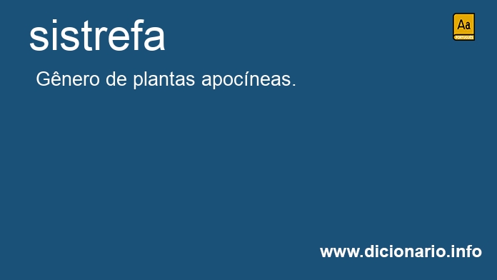 Significado de sistrefa