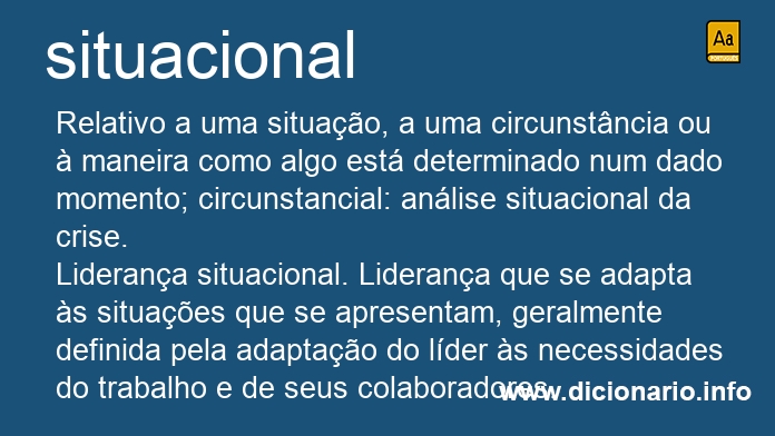 Significado de situacional