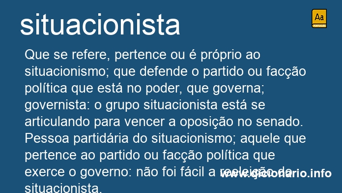 Significado de situacionista