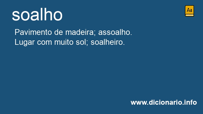 Significado de soalho