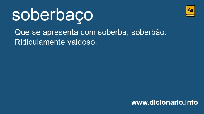 Significado de soberbao