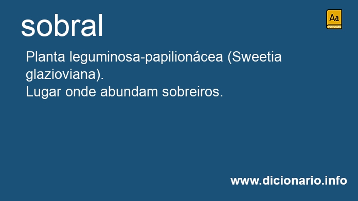 Significado de sobral