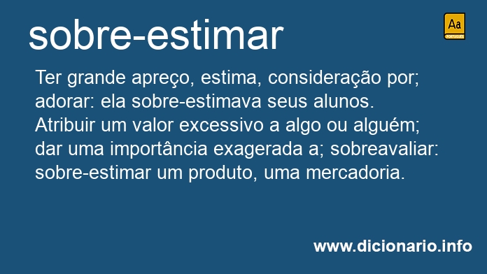 Significado de sobre-estimar