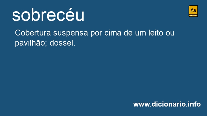 Significado de sobrecus