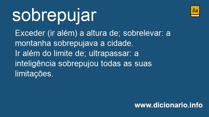 Significado de sobrepujai