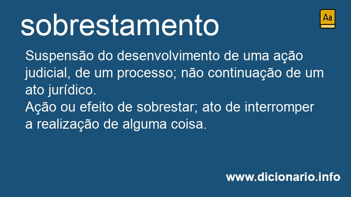 Significado de sobrestamento