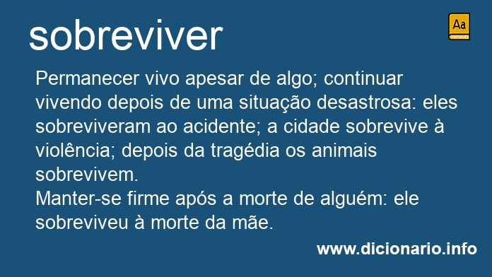 Significado de sobreviver