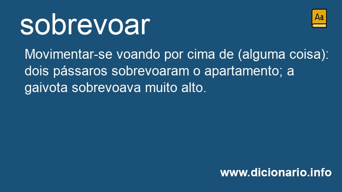 Significado de sobrevoassem