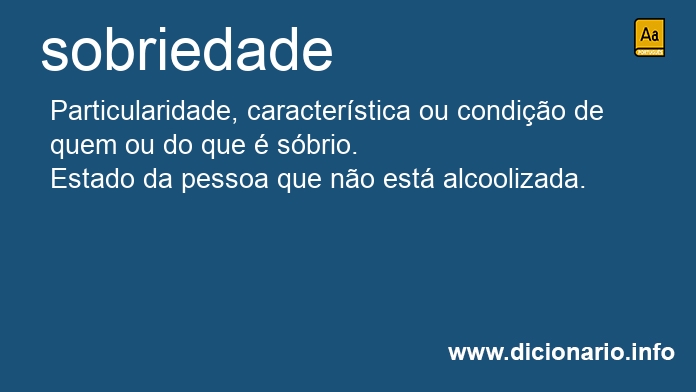 Significado de sobriedade