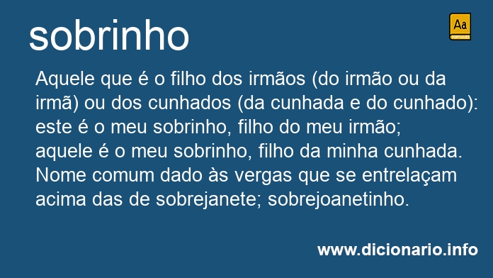 Significado de sobrinho