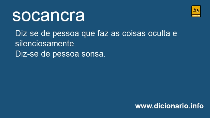 Significado de socancra