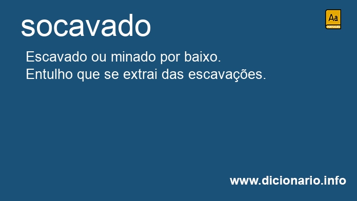 Significado de socavado