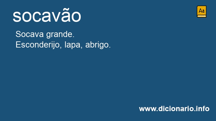 Significado de socavo
