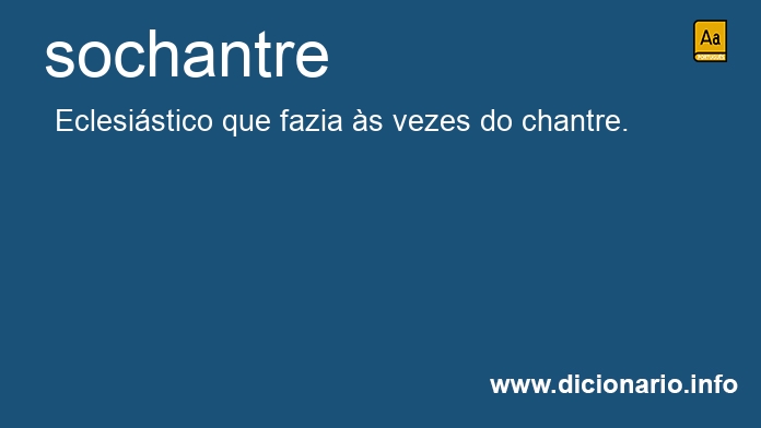 Significado de sochantre