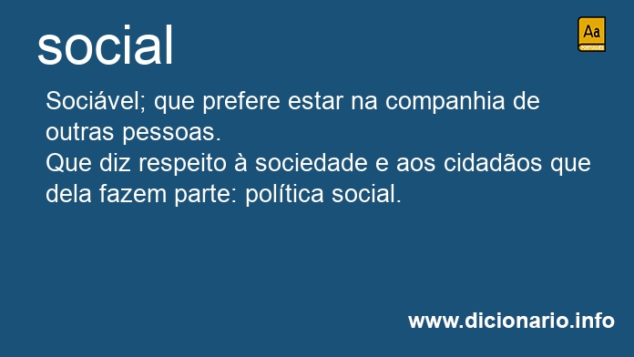 Significado de social