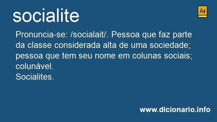 Significado de socialite