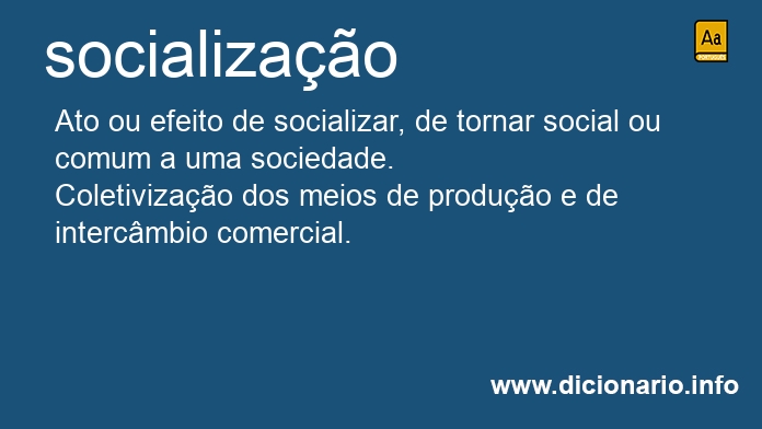 Significado de socializao