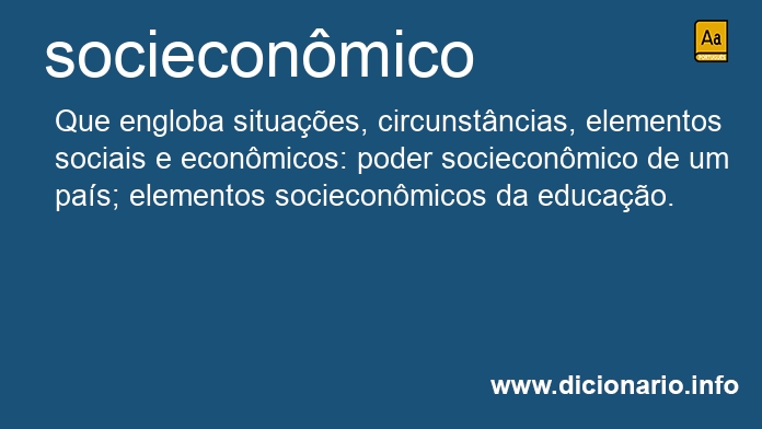 Significado de socieconmicos