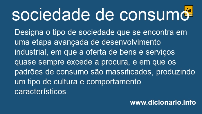 Significado de sociedade de consumo