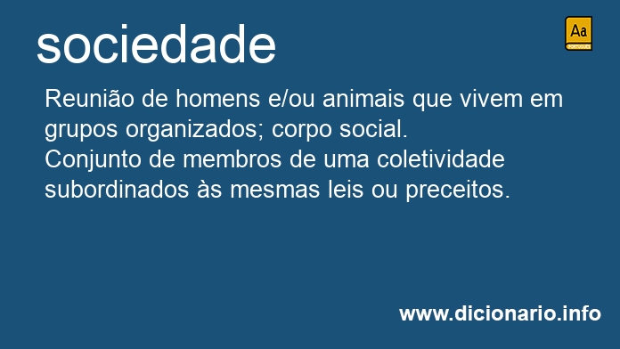 Significado de sociedade