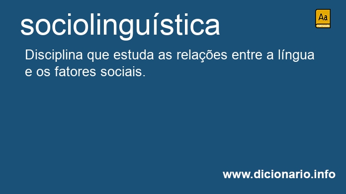 Significado de sociolingustica