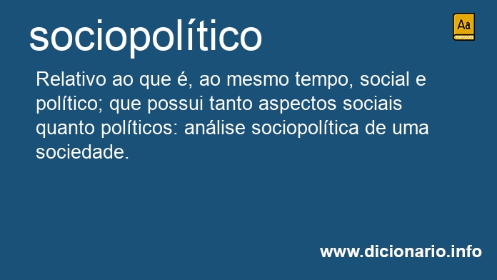 Significado de sociopolticos